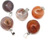 R. M. ékszer Golyó medál Achát geódás 20mm (020817)