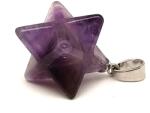 R. M. ékszer Merkaba medál Ametiszt 2x2cm (020761)
