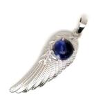 R. M. ékszer Angyalszárny fém medál szodalit 15x45mm (021491)