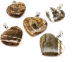 R. M. ékszer Szív medál jáspis óceán 2, 5-3cm (MDG) (020581)