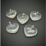 R. M. ékszer Szív medál Hegyikristály A 3cm (MDG) (021126)