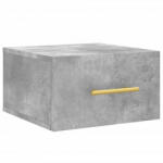 vidaXL 2 db betonszürke falra szerelhető éjjeliszekrény 35x35x20 cm (829796) (829796)