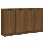 vidaXL 2 db barna tölgyszínű szerelt fa tálalóasztal 60 x 30 x 70 cm (3115779) (3115779)