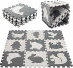AGA4KIDS Kontrasztos hab Puzzle 85 cm x 85 cm 9 darab Fekete-fehér