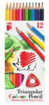 ICO Színes ceruza készlet, háromszögletű, ICO Süni, 12 különböző szín (TICSU12S) - officemarket