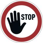 DURABLE Marcaj autoadeziv pentru podea, Stop, nepermanent, rosu Durable DB104203 (DB104203)
