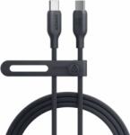 Anker 544 Bio-Nylon USB-C apa - USB-C apa 2.0 Adat és töltő kábel - Fekete (1.8m) (A80F6H11)