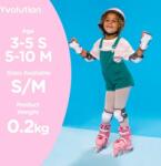 Yvolution Gyermek kerékpár bicikli térdvédő és könyökvédő szett - Pink (YA23P0)