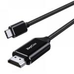 RAYCUE USB 3.1 Type C HDMI 2.1 Átalakító Fekete 2m L-CB108-2M (L-CB108-2M)