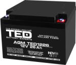 TED Electric Acumulator 12V Stationar VRLA, Dimensiuni 165 x 175 x 125 mm, Baterie 12V 26Ah M5, TED Electric TED003638 (A0114133)
