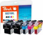 Peach (Brother LC-3219XL) Tintapatron Multi-Pack-Plus 2x Fekete + Cián + Magenta + Sárga (PI500-246)
