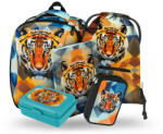Baagl - SET DE 5 Shelly tigru: rucsac, penar, geantă, geantă, farfurii, cutie (8595689334901)