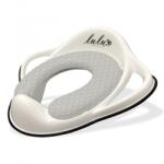 Maltex - Reductor de toaletă cu mânere soft Lulu alb (6150-60) Olita