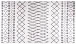 vidaXL fekete és fehér csúszásmentes mosható szőnyeg 190 x 300 cm (337974) - vidaxl