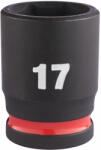 Milwaukee 3/8" gépi dugókulcs 6 lapú, rövid, 17 mm | 4932480274 (4932480274)