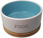  Dog Fantasy kerámia tál FOOD fehér/kék, alátéttel 16x6, 5cm, 850ml