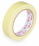 WIMEX Bandă adezivă creponată (PAP/Hot-melt) galbenă 25mm x 50m [1 buc]