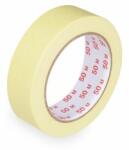 WIMEX Bandă adezivă creponată (PAP/Hot-melt) galbenă 30mm x 50m [1 buc]