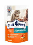  Club4Paws Premium teljes értékű nedves eledel felnőtt macskáknak makréla mártással 100 g