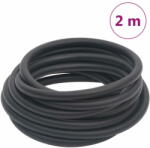 vidaXL fekete gumi és PVC hibrid légtömlő 0, 6" 2 m 154490