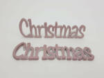  Christmas felirat metál rózsaarany 15cm 2db/csomag (CCR4325RA)