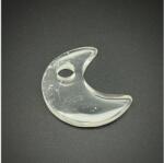 R. M. ékszer Hegyikristály medál átfúrt félhold 30mm (021309)