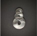 R. M. ékszer Medál Füstkvarc tripla maori 35x50mm (021197)