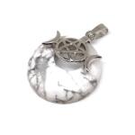 R. M. ékszer Fánk medál istennő Howlit 3cm (021692)