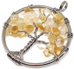 R. M. ékszer Életfa medál drótos Citrin 3cm (020647)