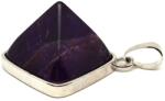 R. M. ékszer Piramis medál fémmel ametiszt 2x2cm (020927)