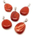 R. M. ékszer 20/25mm Jáspis vörös csepp medál (056531)