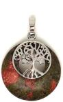 R. M. ékszer Fánk medál életfa unakit 3cm (020771)