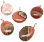 R. M. ékszer Lencse medál Jáspis polikróm (MDG) (020849)