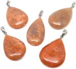 R. M. ékszer Csepp medál Holdkő barack AA (MDG) (021024)