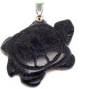 R. M. ékszer Teknős medál goldstone kék 3, 5x3, 5cm (021624)