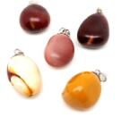 R. M. ékszer Csepp medál jáspis mookait 2cm (020505)