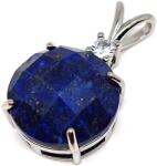 R. M. ékszer Ásvány medálok Kerek medál fém faz Lapis lazuli 16mm (021850)