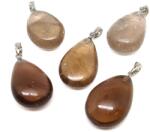 R. M. ékszer Csepp medál Füstkvarc AA (MDG) (020739)