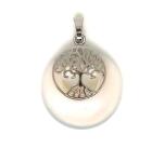 R. M. ékszer Fánk medál életfa opalit 3cm (021473)