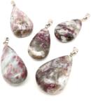 R. M. ékszer Csepp medál Rubellit kvarc AA (MDG) (020842)