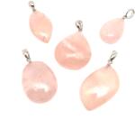 R. M. ékszer Kaboson medál Rózsakvarc (MDG) (021135)