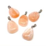 R. M. ékszer 20/25mm Szelenit narancs csepp medál (056617)