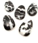 R. M. ékszer Átfúrt Jáspis zebra csepp medál (021807)