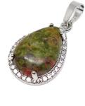 R. M. ékszer Csepp medál fém str Unakit 17x25mm (021736)