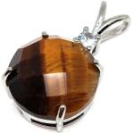 R. M. ékszer Kerek medál fém faz Tigrisszem 16mm (021848)