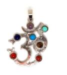 R. M. ékszer Csakra medál fém Om 3x4cm (020736)