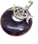 R. M. ékszer Fánk medál istennő Ametiszt 3cm (021689)