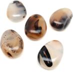 R. M. ékszer Átfúrt Achát dendrites csepp medál (020511)