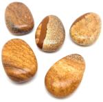 R. M. ékszer Átfúrt Jáspis kép csepp medál (020987)