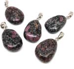 R. M. ékszer 20/25mm Rubin kőzetben csepp medál (056614)